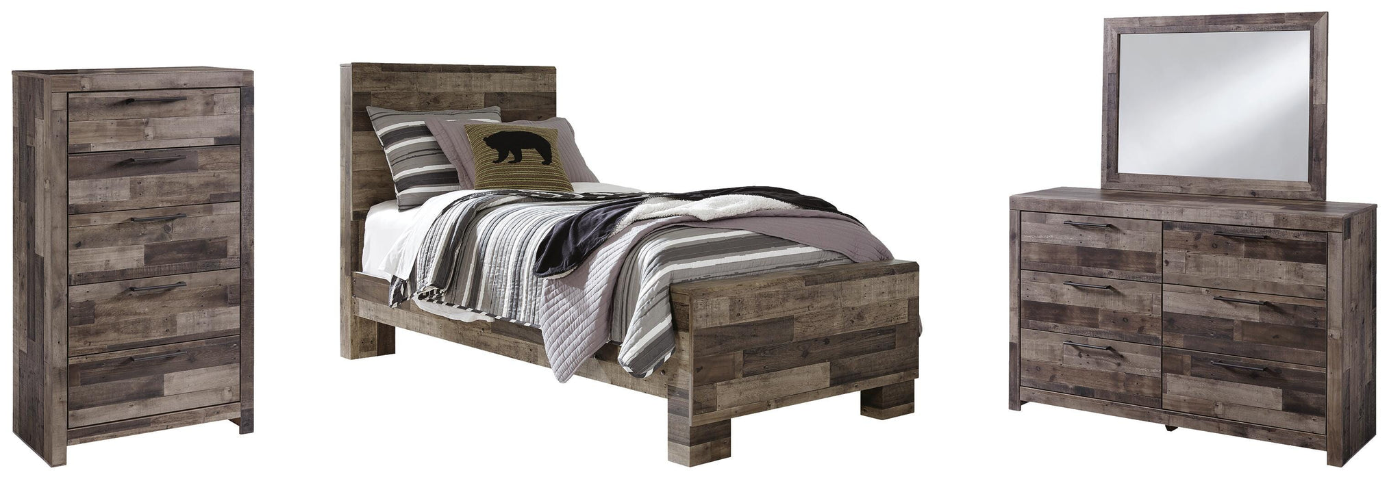 Derekson Multi Gray Bedroom Collection
