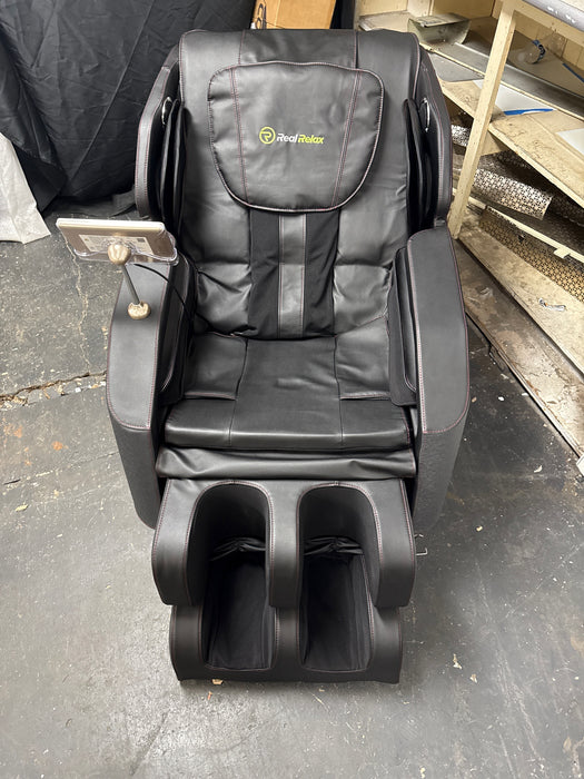 Real Relax Full Body Zero Gravity Shiatsu Recliner Electric Massage Chair, Black - use_like_new
