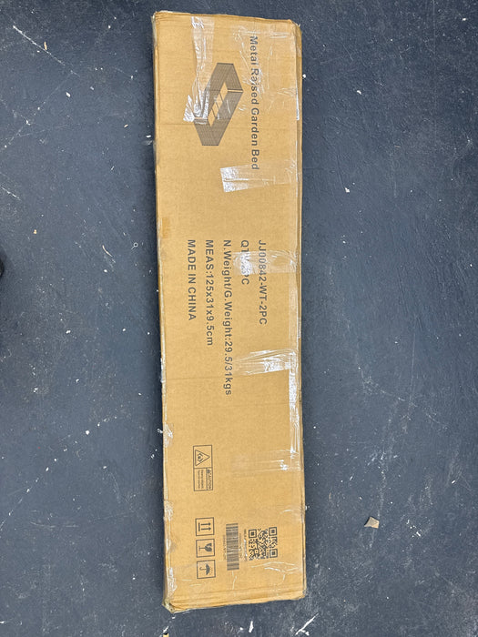 Qeetex 8x4x2ft Steel Raised Garden Bed Kit - new