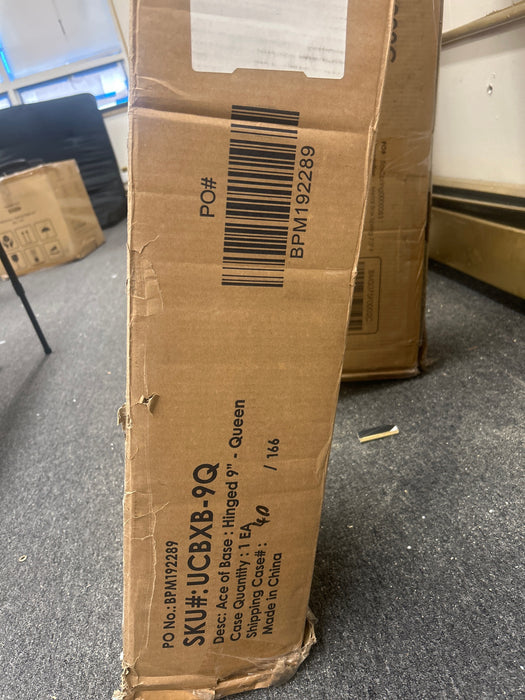 Mellow 9" Metal Platform Bed Frame with Heavy Duty Steel Slat Mattress Foundation (No Box Spring Needed), Queen, Black - new