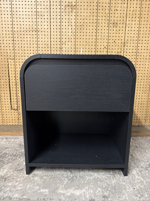 Better Homes & Gardens Juliet Nightstand with USB, Rich Black Finish - open_box