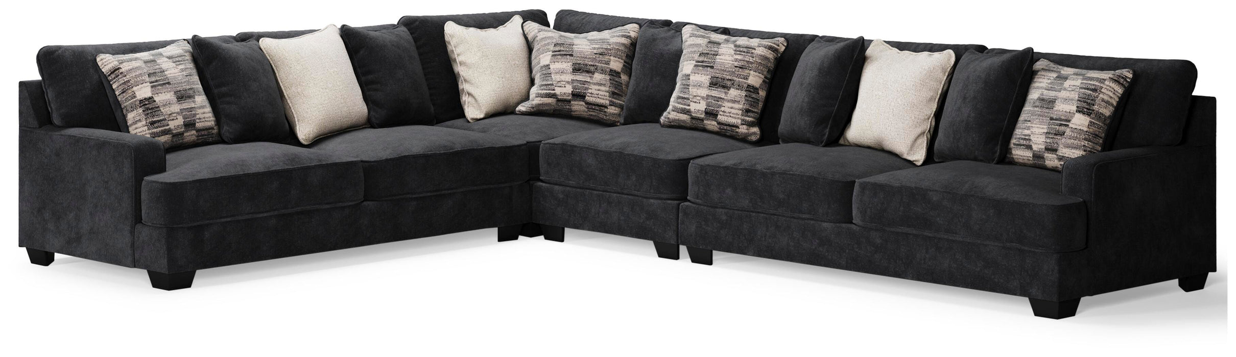 Lavernett Charcoal Lavernett 4-Piece Sectional