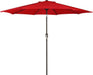 Blissun 9' Outdoor Patio Umbrella, Outdoor Table Umbrella, Yard Umbrella, Market Umbrella with 8 Sturdy Ribs, Push Button Tilt and Crank