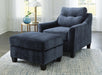 Amity Bay Ink Amity Bay Chair and Ottoman