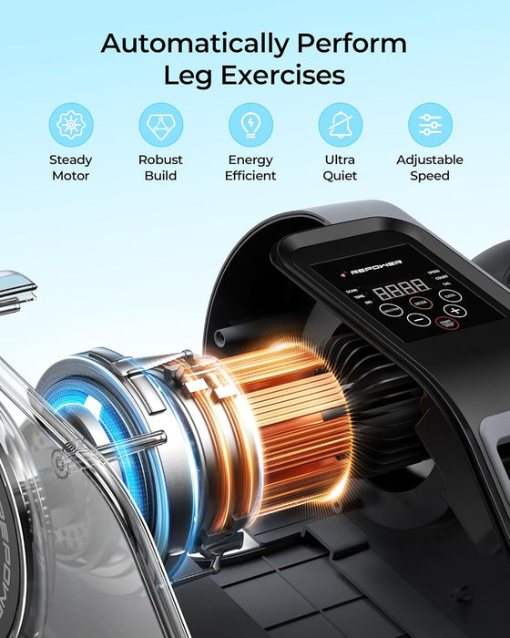 REPOWER Under Desk Ellipticals Electric, Ellipse Leg Exerciser for Seniors Fully Assembled -