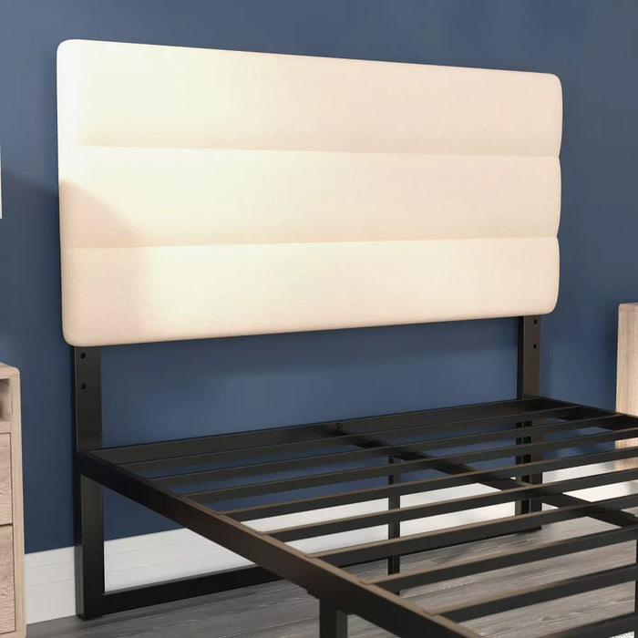 Alamont Home - Paxton Full Headboard - Upholstered - Cream - new