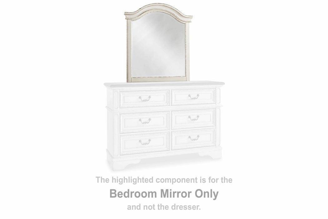 Realyn Chipped White Youth Mirror