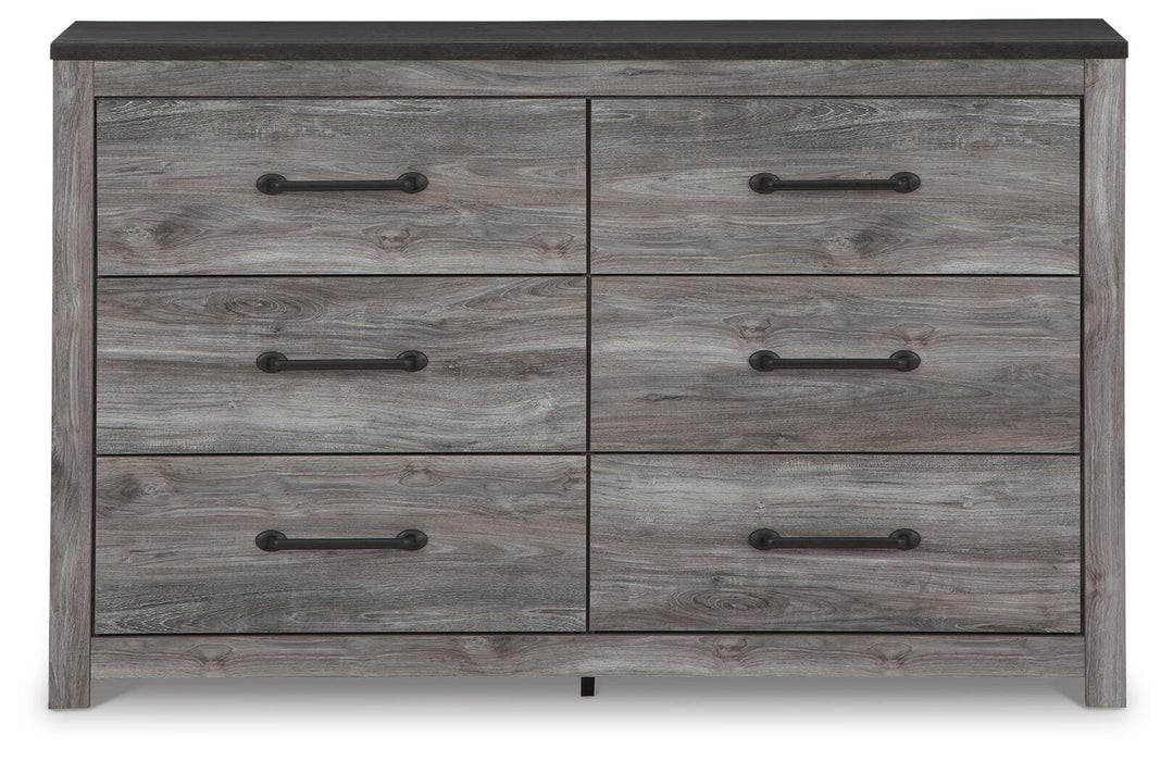 Bronyan Dark Gray Six Drawer Dresser