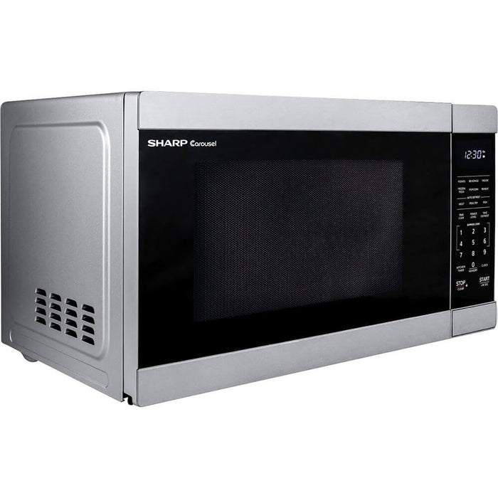 Sharp 1.1 cu. ft. Mid-Size Countertop Microwave Oven (SMC1162HS) - use_like_new