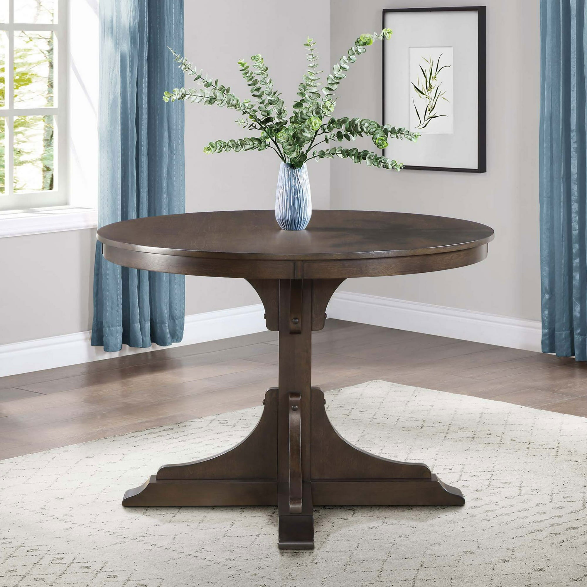 Better Homes & Gardens Canton Round Dining Table, Tobacco Oak Finish - display_model