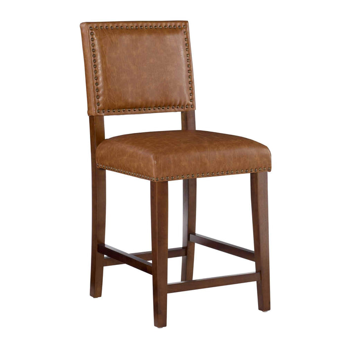 Linon Brook, Caramel Counter Stool, 19"W x 22"D x 40.5"H, Carmel, Counter Height - new