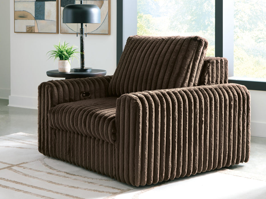 Chalmers Chocolate Power Gliding Chaise