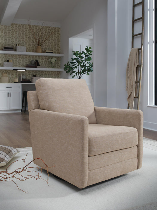 Freybourne Next-Gen Nuvella Twill Swivel Accent Chair