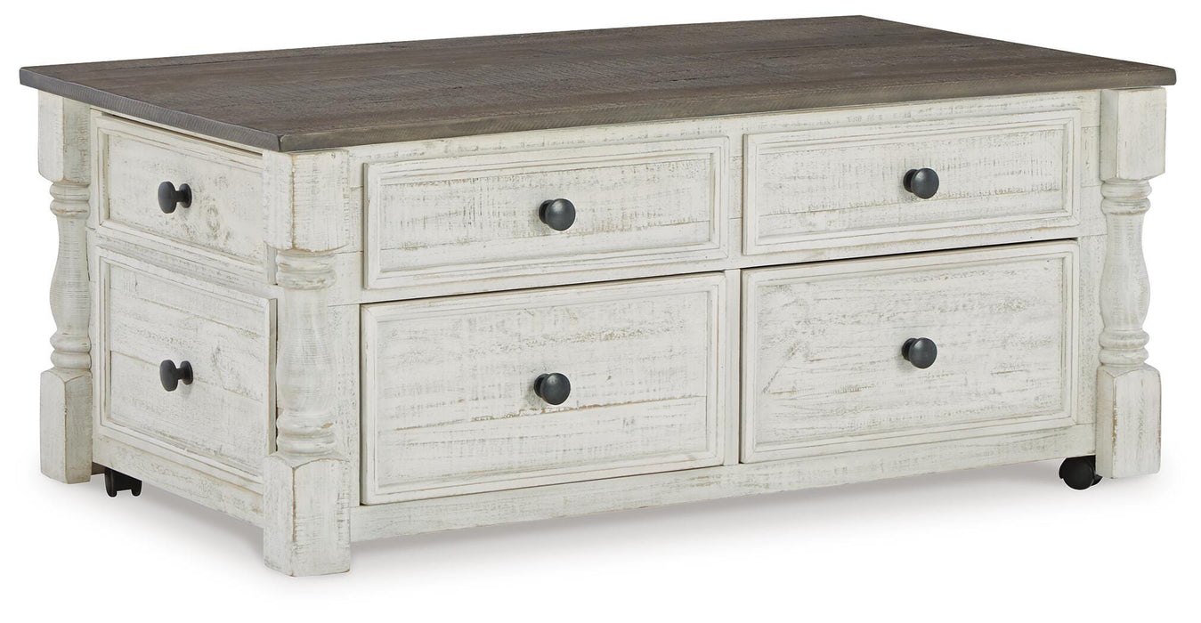 Havalance White/Gray Lift Top Cocktail Table