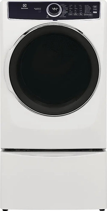 Electrolux - 8.0 Cu. Ft. Stackable Electric Dryer with Steam and Balanced Dry - White - display_model
