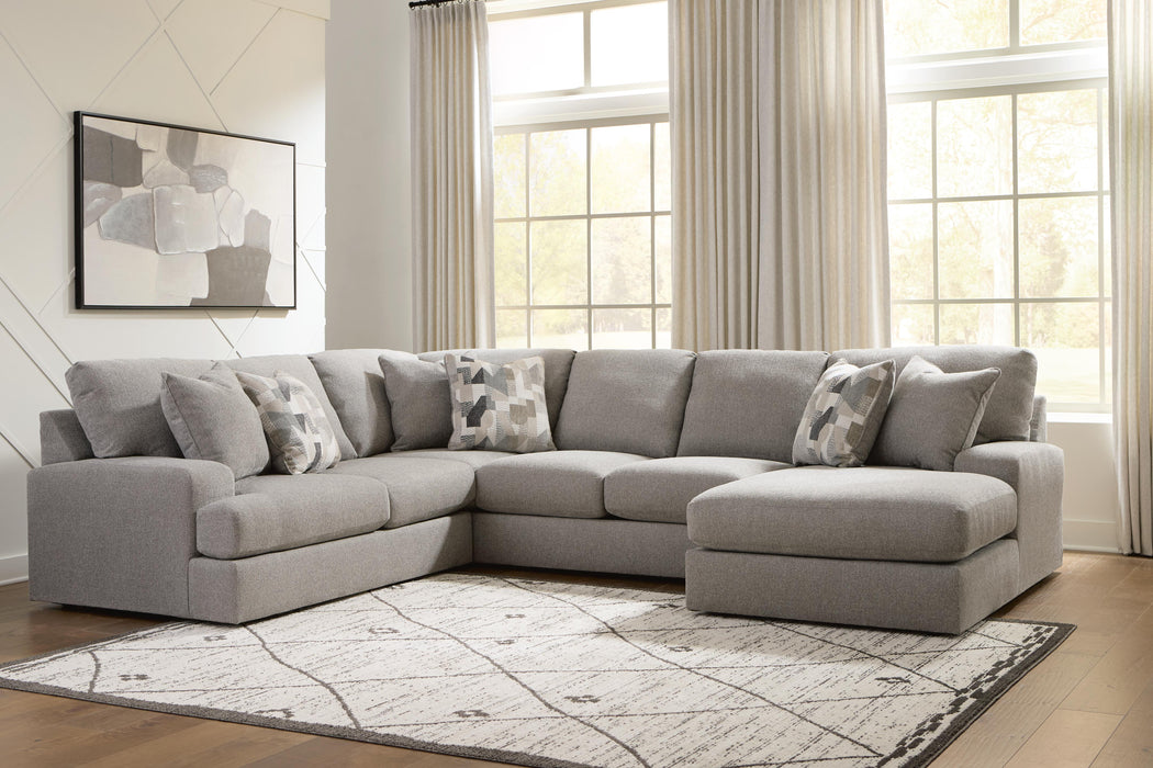 Lindon Smoke Lindon 3-Piece Sectional with Chaise