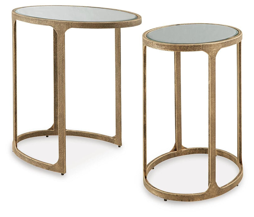 Irmaleigh Antique Gold Finish Accent Table Set (Priced Per Item, Must Order 2, 4, 6, or 8)