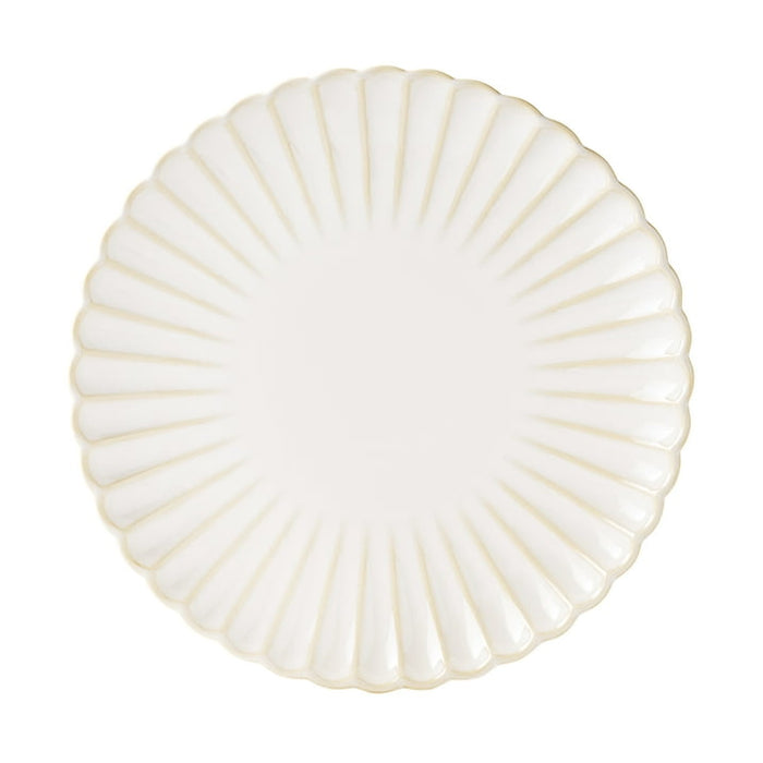 The Pioneer Woman Colette 12-Piece Stoneware Dinnerware Set, Cream - new