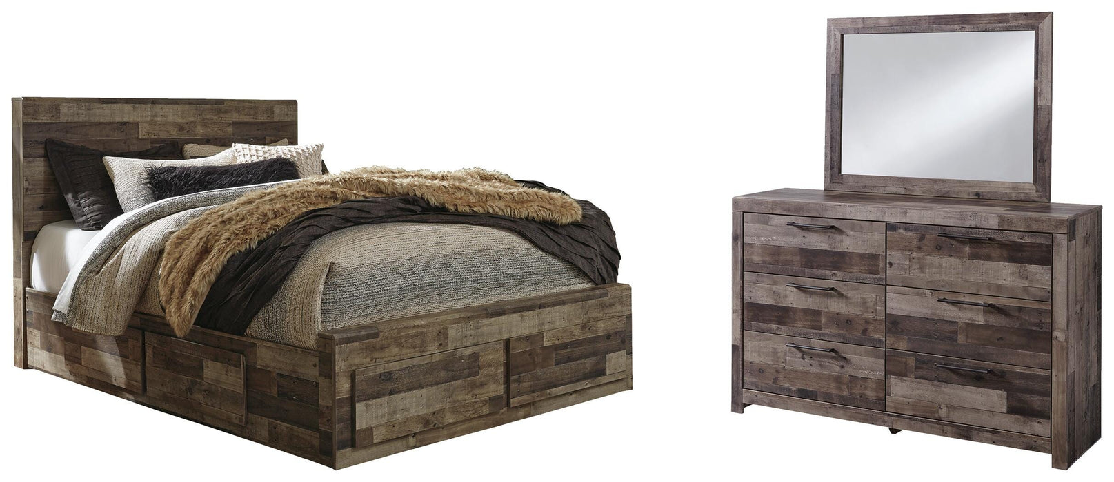 Derekson Multi Gray Bedroom Collection