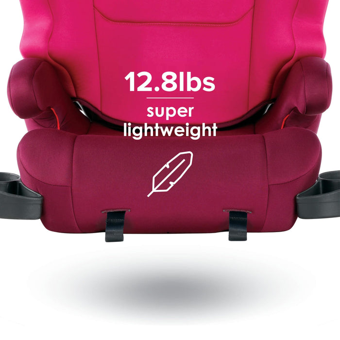 Diono Cambria 2 XL, Dual Latch Connectors, 2-in-1 Belt Positioning Booster Seat, High-Back to Backless Booster, Space and Room to Grow, 7 Headrest Positions, 8 Years 1 Booster Seat, Pink - n