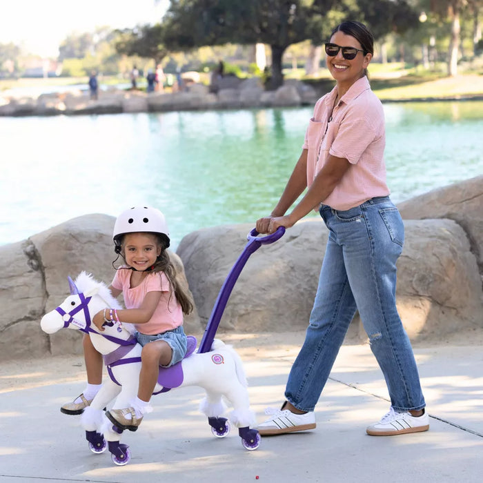 Power Pony Push Riding Toy - Crystal - new