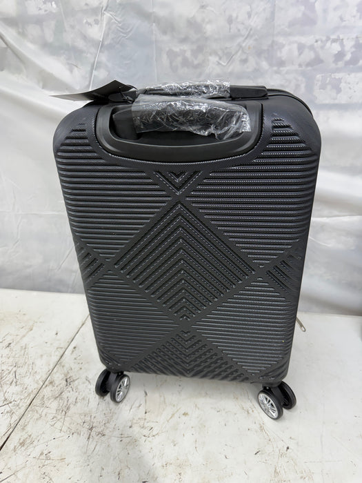 Tripcomp Luggage Sets 2 Piece Suitcase Set (14/20/)Hardside Suitcase with Spinner Wheels Lightweight Carry On Luggage(Black) - new