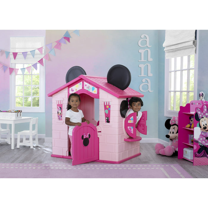 Disney Minnie Mouse Plastic Indoor,Outdoor Playhouse with Easy Assembly - use_like_new