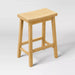 Set of 2 24" Solid Wood Backless Saddle Counter Height Barstools Natural - Room Essentials™