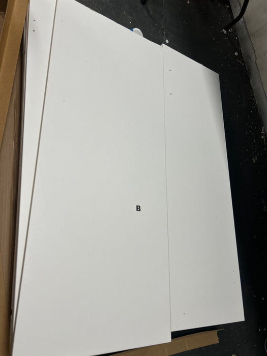 Mainstays 72" 4-Door Cabinet, White - new