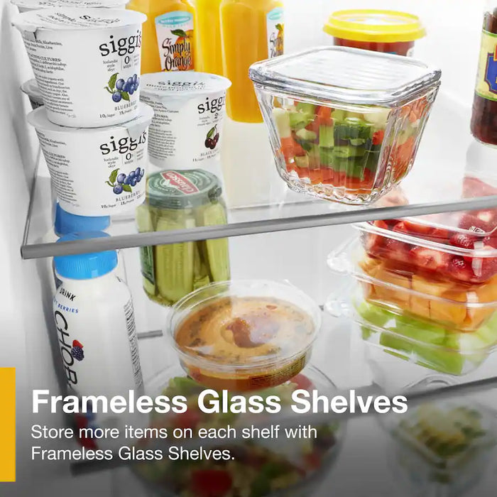 Whirlpool - 21 Cu. Ft. Side-by-Side Refrigerator with LED Interior Lighting - Stainless Steel - use_like_new