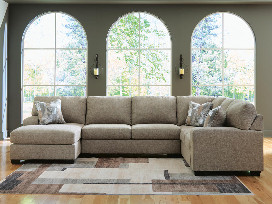 Newellen Hemp Newellen 3-Piece Sleeper Sectional with Chaise