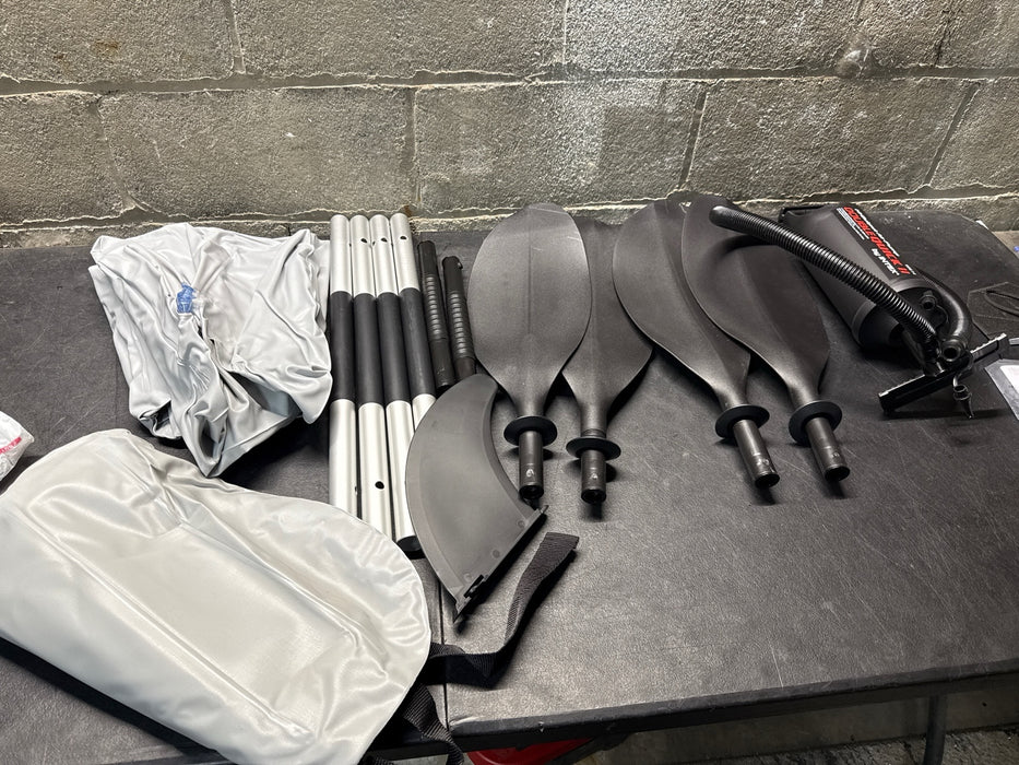 Intex Sierra K2 2-Person inflatable kayak with accessory kit, oars and hand pump - use_like_new