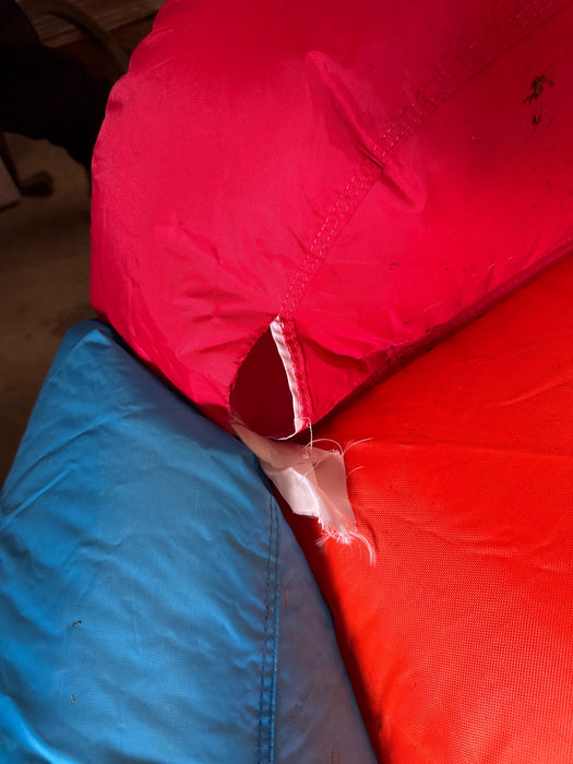 H2OGO! Triple Splash Kids Inflatable Water Park - Heavily Used - Needs Patch - See Images - used_marks_scratches