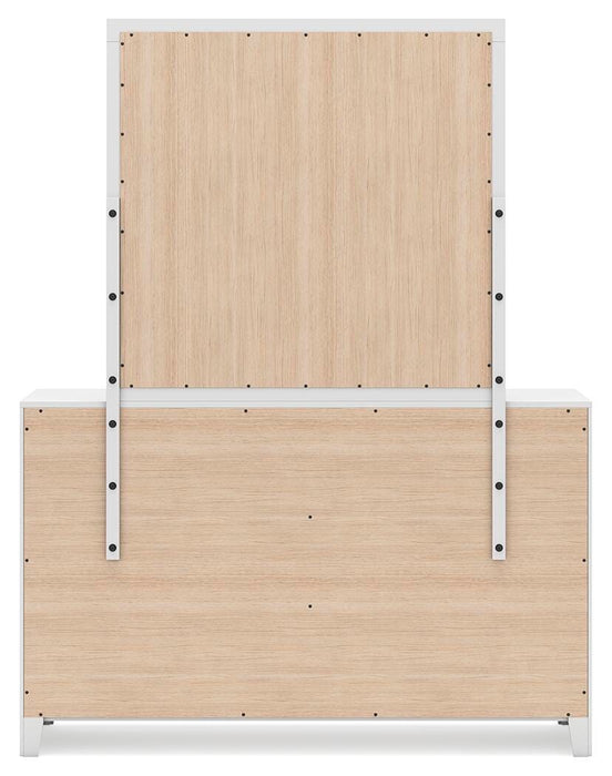 Binterglen White Binterglen Dresser and Mirror