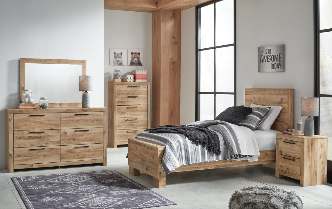 Hyanna Tan Brown Panel Bedroom Collection