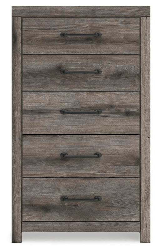 Urbanoore Brown Gray Five Drawer Chest