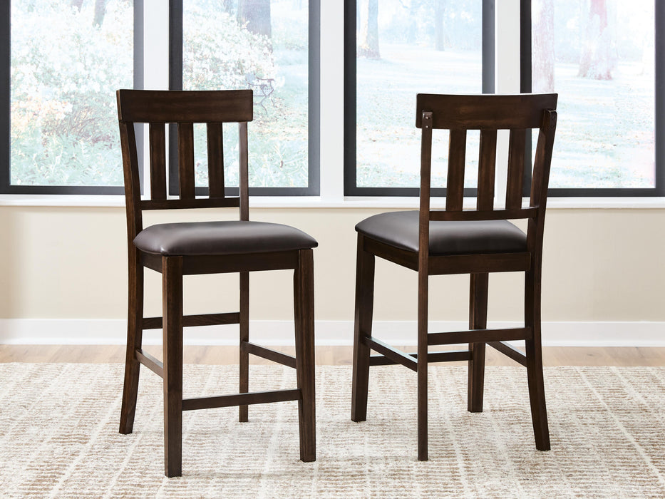Haddigan Dark Brown Upholstered Barstool (Priced Per Item, Must Order 2, 4, 6, or 8)