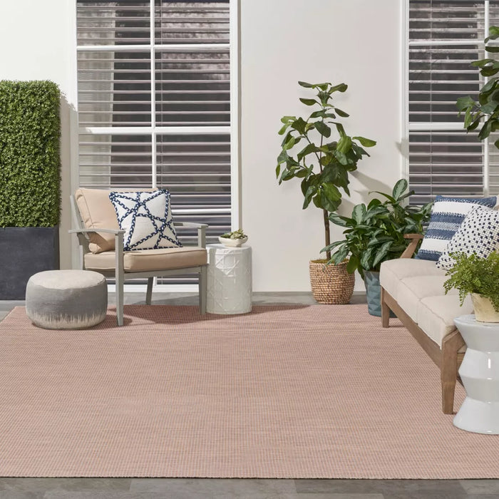 Nourison Positano Solid Indoor Outdoor Rug - new