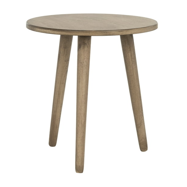 SAFAVIEH Orion Round 3-Leg Casual Accent Table, Desery Brown - open_box