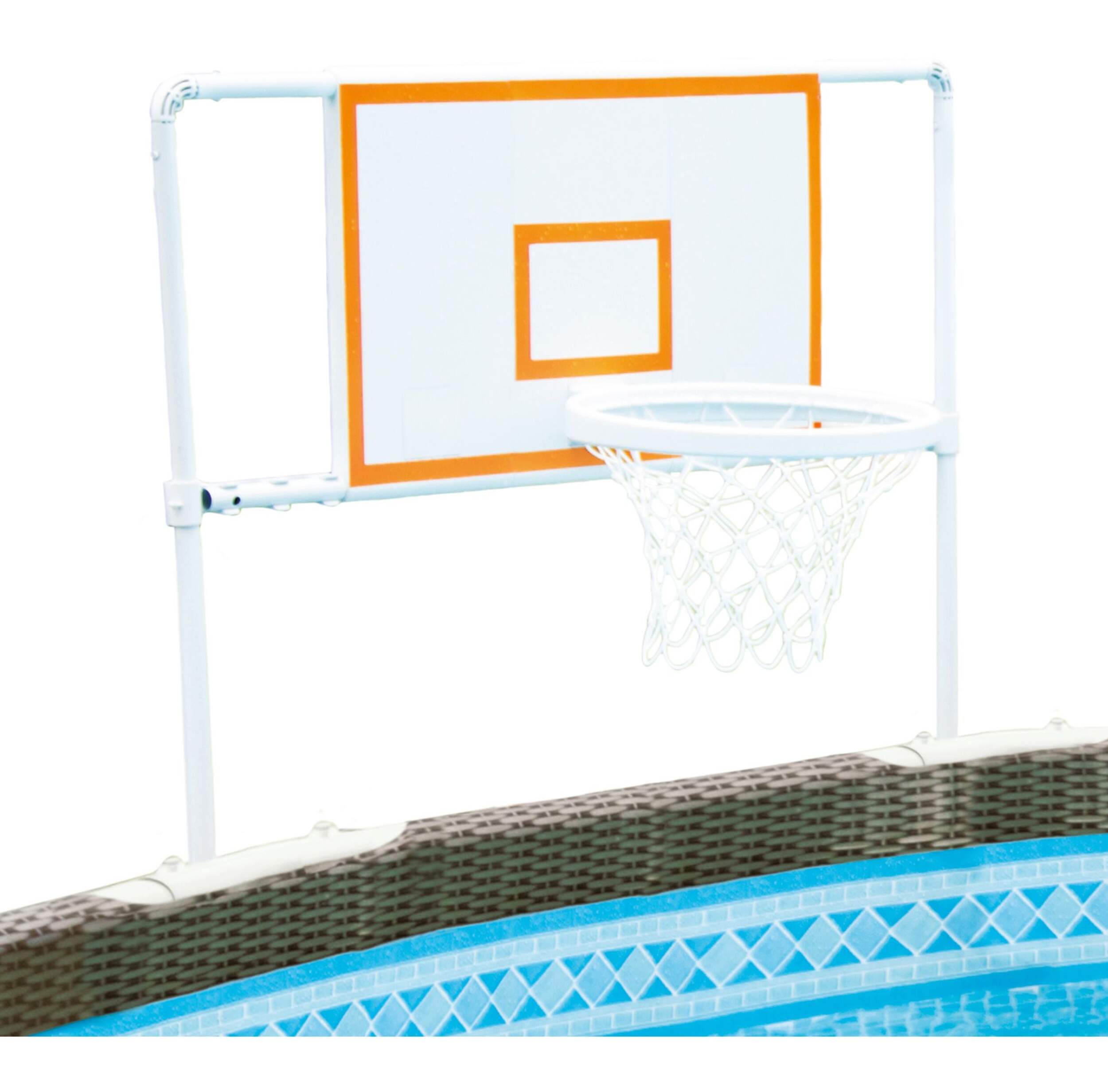 Steel Frame Poolside Basketball Net - display_model