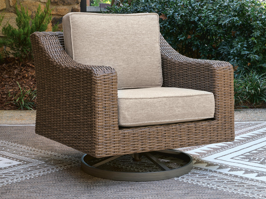 Revare Beach Beige Swivel Lounge w/ Cushion