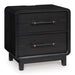 Rylandyn Black Two Drawer Night Stand