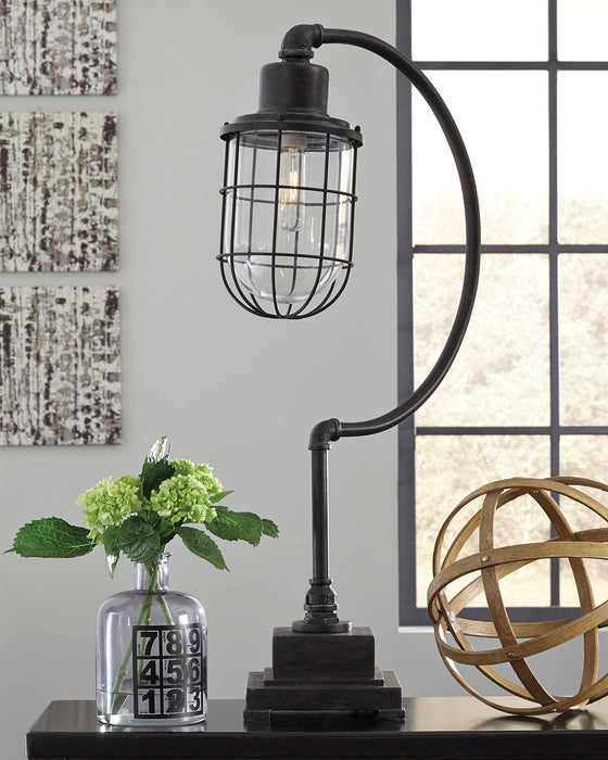 Jae Antique Black Metal Desk Lamp (1/CN)