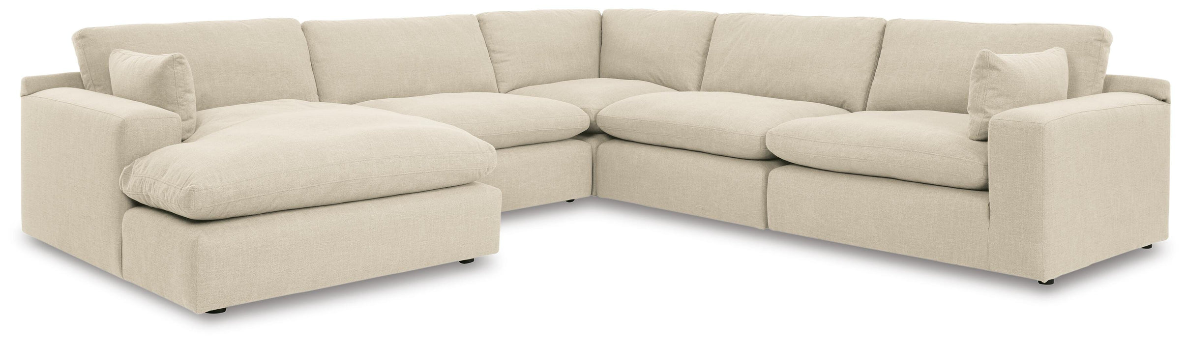 Elyza Linen Elyza 5-Piece Sectional with Chaise