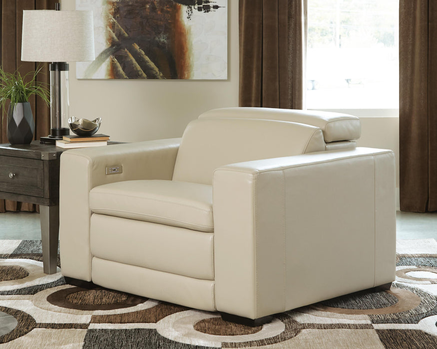 Texline Sand PWR Recliner/ADJ Headrest