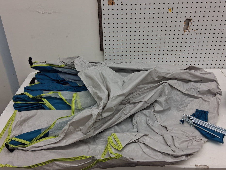Ozark Trail 82" x 70" Pop Up Beach Shelter, with UPF50+ Protection, Blue - new
