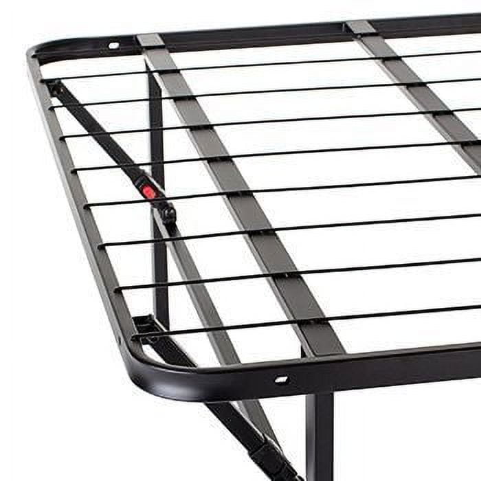 Mainstays 14" High Profile Foldable Steel Twin Platform Bed Frame, Black - new