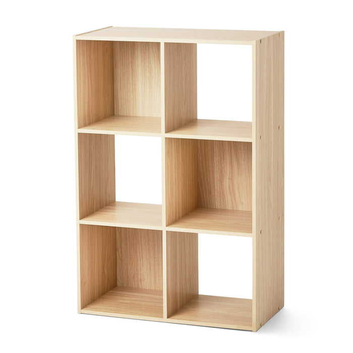 Mainstays 11 6-Cube Storage Organizer, Spring Pine - new