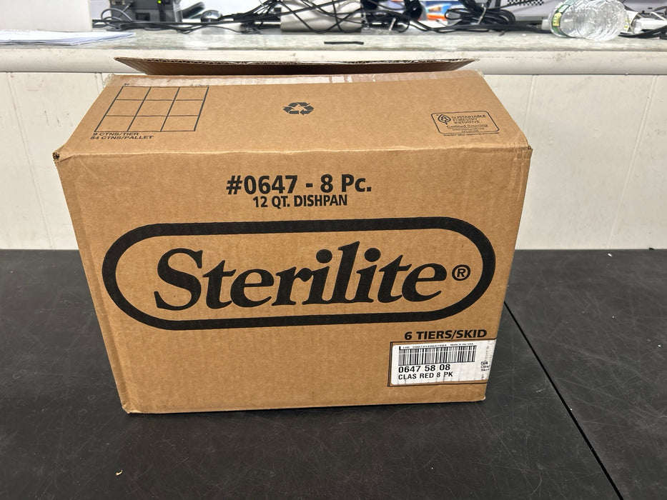 1 PACK ONLY Sterilite 12 Qt. Dishpan, Multi-Purpose Plastic Wash Tub, Kitchen, Sink, Red - new