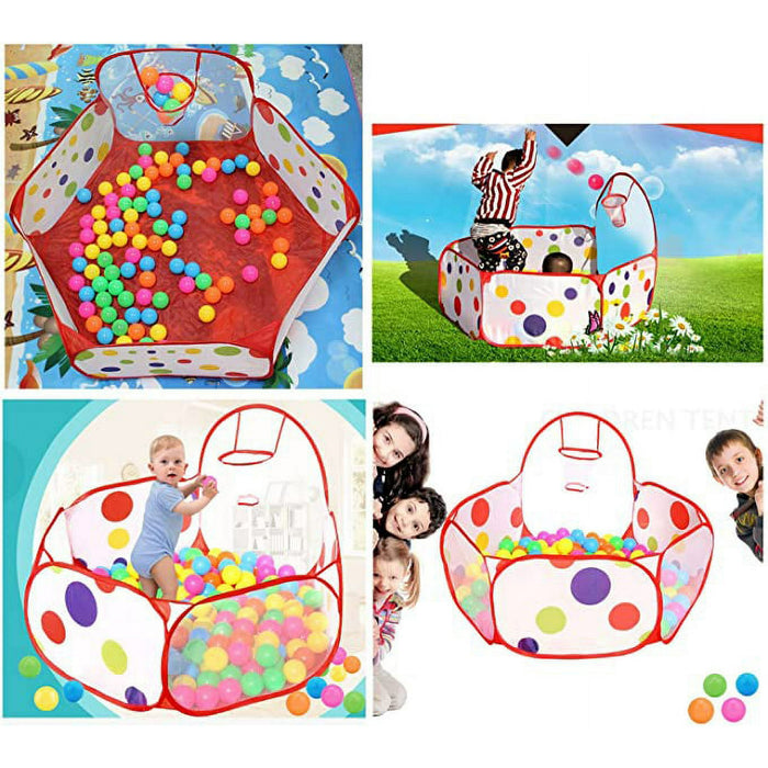TrendBox 1.2M Collapsible Ocean Ball Basketball Tent Play House Foldable Easy Folding Indoor Outdoor For Baby Children Kids - new
